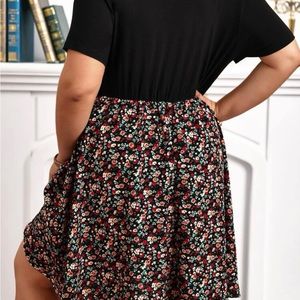 Black with floral dress